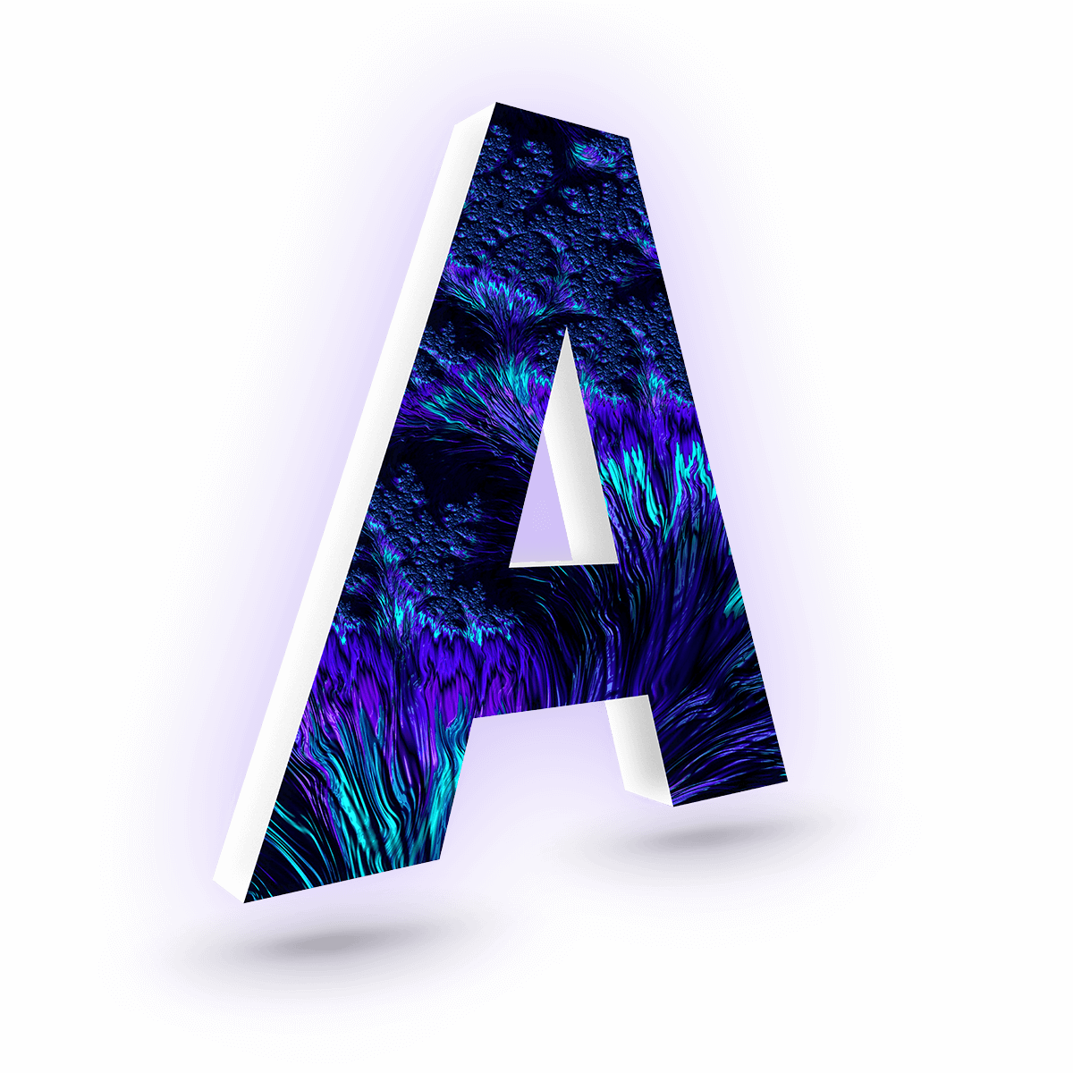 letter A 3D